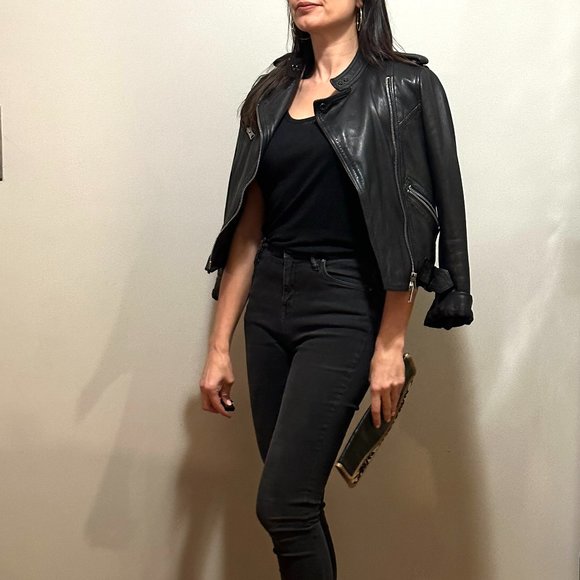 AllSaints Atkinson Biker Jacket - EXCELLENT cond! - Picture 2 of 9